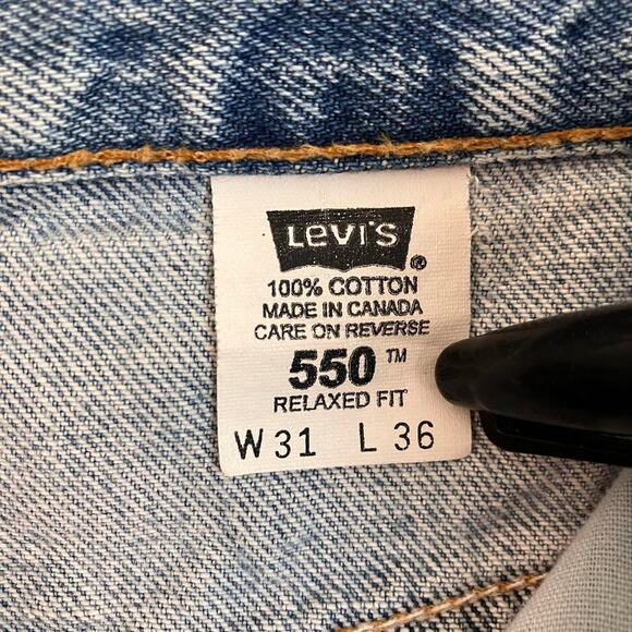 Levi’s 505 Vintage 90s Orange‎ Tab Dark Wash Denim Jeans - Picture 3 of 8
